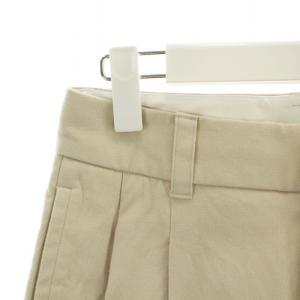 MARGARET HOWELL コットンワイドパンツ パンツ ジップアップ ハイウエスト 1 S アイボリー 578-8144001