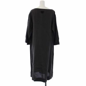 MARGARET HOWELL ロングワンピース 七分袖 グレー