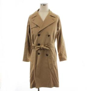トレンチコート コート ロング スリット ベルト S ベージュ