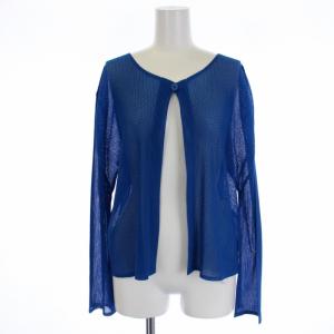 イッセイミヤケ カーディガン メッシュ 3 ブルー
