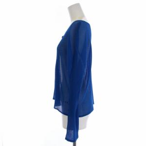 PLEATS PLEASE ISSEY MIYAKE イッセイミヤケ カーディガン メッシュ 3 ブルー