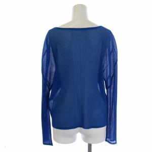 PLEATS PLEASE ISSEY MIYAKE イッセイミヤケ カーディガン メッシュ 3 ブルー