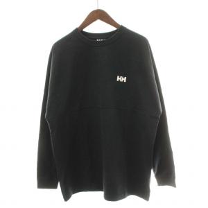 Tシャツ カットソー ロンT 長袖 プリント L 黒 ブラック