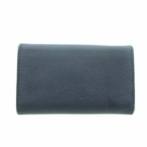PRADA キーケース 6連 サフィアーノレザー 紺 ネイビー 2PG222