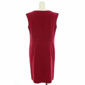 Grace Class ワンピース ひざ丈 ノースリーブ レース 花柄 38 M 赤 レッド