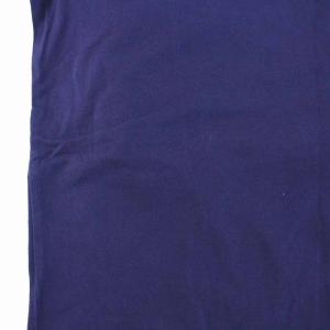 BLACK LABEL CRESTBRIDGE Tシャツ カットソー 半袖 チェック切替 Vネック 2 M 青 ブルー