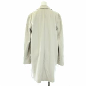 Theory COCOON LAMB MELTON チェスターコート アウター ミドル丈 ロング S/P 白 ホワイト