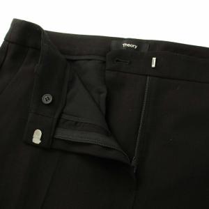 Theory 22AW W SP サクソニートリーカGB W SP SAXONY TREECA GB クロップドパンツ ジップフライ ウール