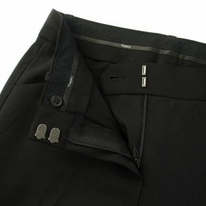 Theory テイラーカスタムマックス2 TAILOR CUSTOM. MAX2 パンツ スラックス ジップフライ ウール 00 XS 黒