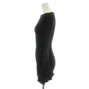 Jean Paul GAULTIER CLASSIQUE ニット セーター 長袖 レース ウール 40 M 黒 ブラック
