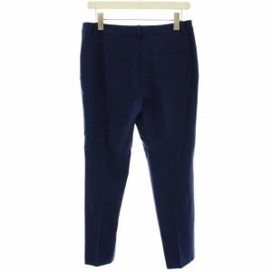 Theory 22AW W SP Saxony Treeca GB テーパードパンツ センタープレス クロップド ウール 4 L 紺 ネイビー