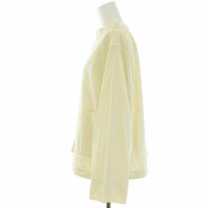 MHL. 19AW GRMENT DYE TOUGH COTTON POPLIN ブラウス シャツ 長袖 プルオーバー 2 M オフホワイト