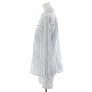 MARGARET HOWELL シャツ ブラウス 長袖 2 M 水色 サックスブルー