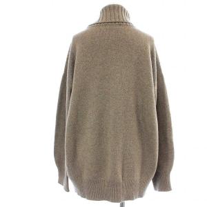 Spick&Span カシミヤウールタートルプルオーバー ニット セーター 長袖 グレージュ