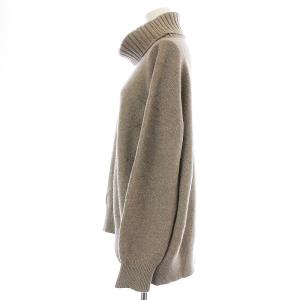 Spick&Span カシミヤウールタートルプルオーバー ニット セーター 長袖 グレージュ