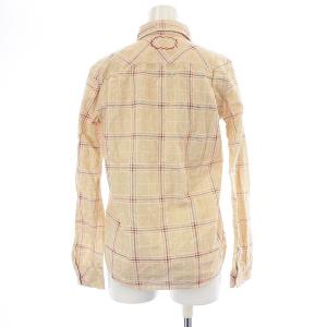 Ron Herman VINTAGE フランネルシャツ 長袖 レギュラーカラー チェック コットン XS ベージュ