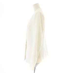 EPOCA 19SS 24 TWENTY FOUR JACKET Cool ノーカラージャケット シングル 肩パッド 薄手 42 L 白