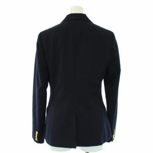 RALPH LAUREN テーラードジャケット 金ボタン ロゴ金具 紺ブレ 2 M 紺 ネイビー