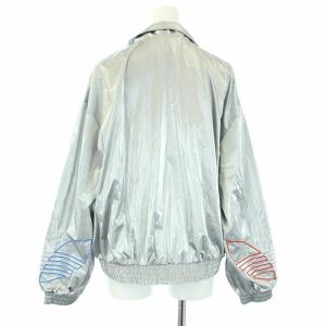 adidas Originals 21SS TRACK TOP SILVER METALLIC ブルゾン トラックジャケット スタンドカラー ジップアップ L