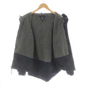 Patagonia インファーノジャケット Infurno Jacket ジャンパー ジップアップ ハイネック フード 裏起毛 ナイロン S 紺