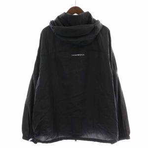 EMPORIO ARMANI ジャケット パーカー ハイネック ジップアップ EU54 XL 黒 ブラック 3G1B66 1NLDZ