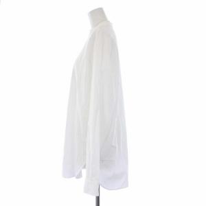 AURALEE 22SS WASHED FINX TWILL SHIRTS バンドカラーシャツ ブラウス 長袖 1 M 白 ホワイト A22SS05TN