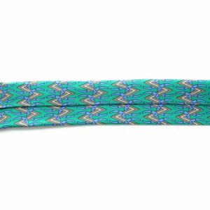 HERMES ネクタイ レギュラータイ 馬蹄柄 絹 シルク 緑 グリーン 水色 ライトブルー ベージュ