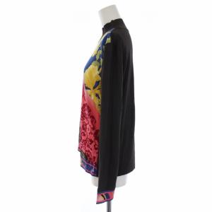 LEONARD FASHION カットソー 長袖 ハイネック 花柄 切替 42 M マルチカラー
