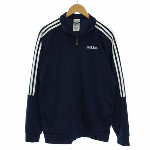 adidas 20年製 Sereno セットアップ 上下 ジャージ トラックジャケット パンツ ライン O LL 紺 ネイビー FN5796