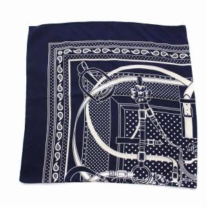 HERMES カレ140 Grand Manege Bandana カシミヤ シルク スカーフ ショール 大判