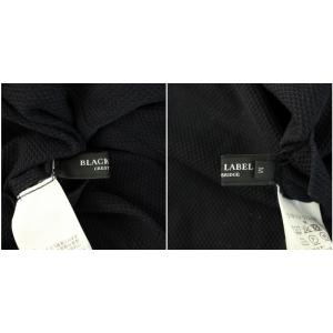 BLACK LABEL CRESTBRIDGE ダブルフェイスカットソー Tシャツ ロンT 長袖 リバーシブル ロゴ刺繍 チェック柄 M 黒 ブラック 茶 ブラウン