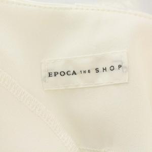 EPOCA ブラウス シャツ 長袖 バックプリーツ パフスリーブ 38 M オフホワイト 白