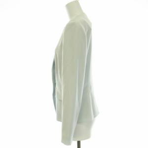 ANAYI 20SS ノーカラージャケット シングル 1B 肩パッド入り 36 S 水色 ライトブルー