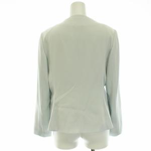 ANAYI 20SS ノーカラージャケット シングル 1B 肩パッド入り 36 S 水色 ライトブルー