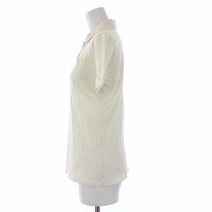 Salvatore Ferragamo ポロシャツ 半袖 ガンチーニ ゴールド金具 XS 白 ホワイト