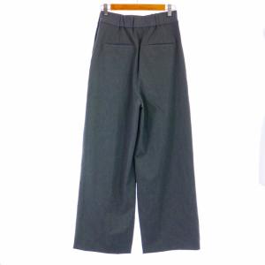 BARNEYS NEW YORK ワイドパンツ タック サイドボタン ストレッチ 36 S グレー