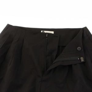 LANVIN ワイドパンツ スカーチョ フルレングス ウール T36 S 黒 ブラック