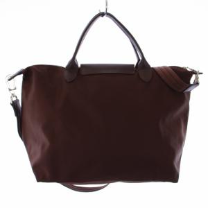 Longchamp ルプリアージュ ネオ LE PLIAGE NEO トートバッグ ショルダーバッグ 2way ナイロン 茶 ブラウン