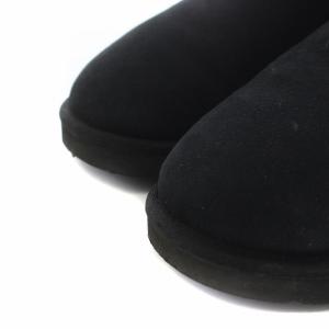 UGG australia クラシックミニ ムートンブーツ ショート US7 24cm 黒 ブラック 5854