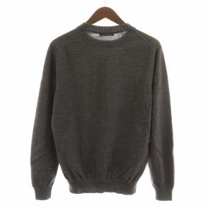 Cruciani ニット セーター クルーネック 長袖 ウール 48 M グレー