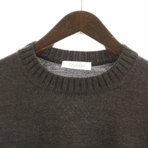 Cruciani ニット セーター クルーネック 長袖 ウール 48 M グレー
