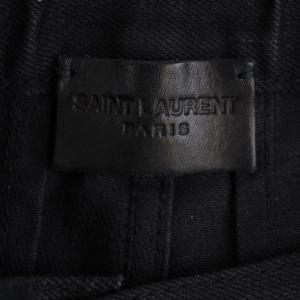 SAINT LAURENT PARIS 16SS ストレッチスキニー デニムパンツ ジーンズ ジップフライ 29 M 黒 ブラック D02 M/SK-LW
