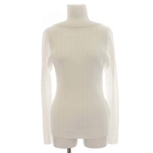 イッセイミヤケ カットソー プルオーバー ハイネック PP91JK963 長袖 3 白