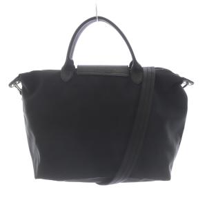 Longchamp ルプリアージュ ネオ DEPOSE トートバッグ ショルダーバッグ 2way ナイロン レザー 黒 ブラック L1515578001