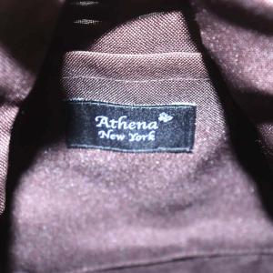 Athena New York かごバッグ バスケット 籐かご ハンドバッグ ファー 茶 ブラウン