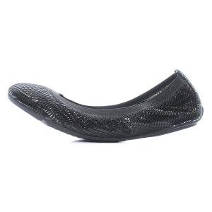 COLE HAAN JENNI GORE BAL 2 バレエシューズ フラット レザー パイソン 型押し 7 24cm 黒 ブラック