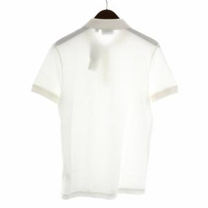 LACOSTE レギュラーフィットポロシャツ 半袖 ハーフボタン ロゴ刺繍 鹿の子 2 XS 白 ホワイト PH0949