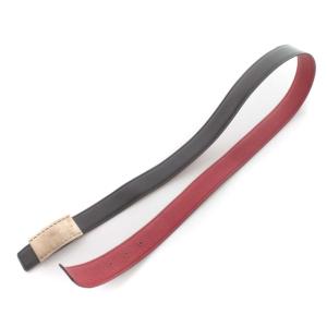 HERMES ベルト リバーシブル レザー J刻印 90 ブラック レッド