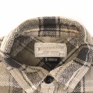 NEIGHBORHOOD 19SS CABELLA/C-SHIRT.LS シャツ 長袖 チェック S グレー 131ARNH-SHM02