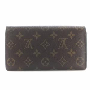 LOUIS VUITTON モノグラム ポルトフォイユ・サラ 長財布 ロングウォレット 二つ折り PVC 茶色 ブラウン ベージュ M61734 D OH